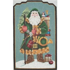 Rebecca Wood Designs German Santa a Needlepoint Canvas
