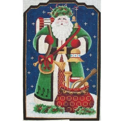 Rebecca Wood Designs Musical Santa I Needlepoint Canvas