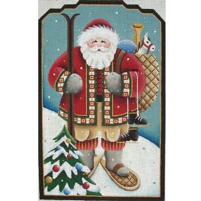 Rebecca Wood Designs Alpine Sant- n Needlepoint Canvas