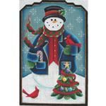 Rebecca Wood Designs Snow Papa Needlepoint Canvas
