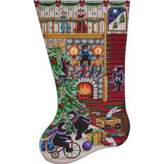 Rebecca Wood Designs Christmas Surprise Needlepoint Canvas - 13M