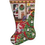Rebecca Wood Designs Santas Morning Boy Needlepoint Canvas - 13M