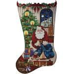 Rebecca Wood Designs Santa's Toys for Boys Needlepoint Canvas - 13M