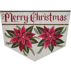 Rebecca Wood Designs Poinsettia Needlepoint Canvas - 13M