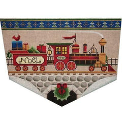 Rebecca Wood Designs Christmas Train 18M Needlepoint Canvas