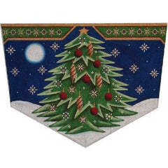 Rebecca Wood Designs Red Christmas tree 18M Needlepoint Canvas