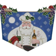 Rebecca Wood Designs Chef Santa 18M Needlepoint Canvas
