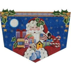 Rebecca Wood Designs American Santa 18M Needlepoint Canvas