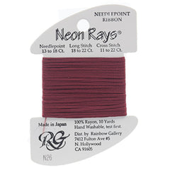 Rainbow Gallery Neon Rays - 026 Burgundy