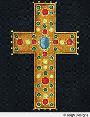 Leigh Designs Medici Cross Needlepoint Canvas