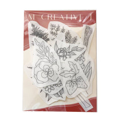 M Creative J Forest Forage Peel Stick and Stitch Embroidery Patterns