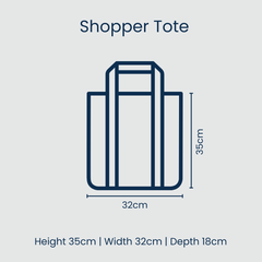 Project Ten Shopper Tote Bag – Multi Stripe