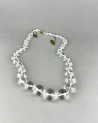 Vintage Graduated Single Strand Lucite Bead Necklace