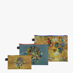 LOQI Van Gogh Museum Flower Recycled Project Bags - Set of 3