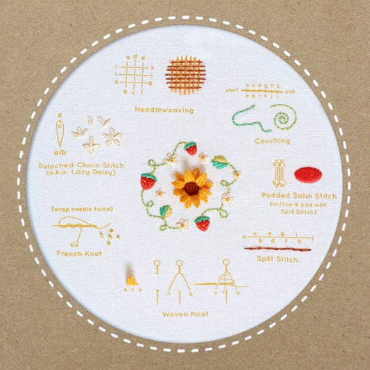 Kiriki Press Summer Embroidery Stitch Sampler