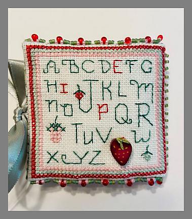 Fern Ridge Collections Strawberry Pie Needlebook Cross Stitch kit