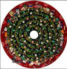 Melissa Shirley Designs 4 Piece Tree Skirt Needlepoint Canvas