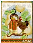 Melissa Shirley Designs Partridge in a Pear Tree 497-A Needlepoint Canvas