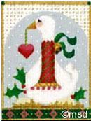 Melissa Shirley Designs Geese-a-laying 497-F Needlepoint Canvas