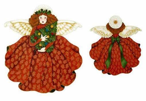 Melissa Shirley Designs Russet Tree Top Angel Needlepoint Canvas