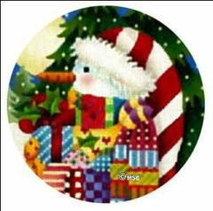 Melissa Shirley Designs Nordic Snowman Ornament Needlepoint Canvas