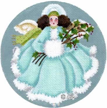 Melissa Shirley Designs January's Angel Needlepoint Canvas