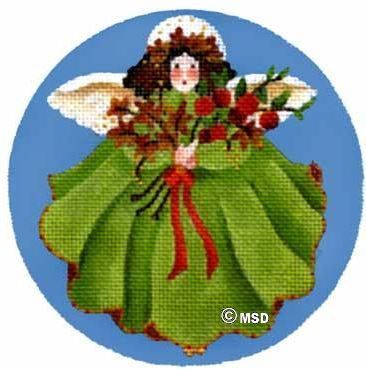Melissa Shirley Designs September's Angel Needlepoint Canvas