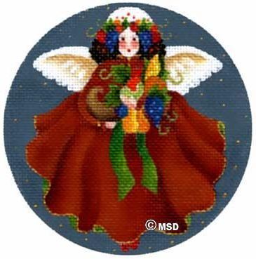 Melissa Shirley Designs November's Angel Needlepoint Canvas