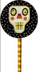Melissa Shirley Designs Skull Lollipop Needlepoint Canvas
