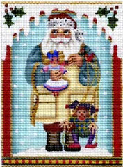 Melissa Shirley Designs Toy Maker Santa Needlepoint Canvas