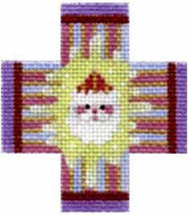 Melissa Shirley Designs Christmas Petit Four- Santa Needlepoint Canvas