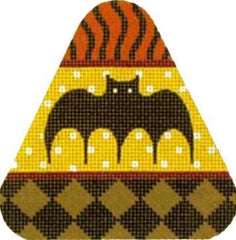 Melissa Shirley Designs Candy Corn Bat Needlepoint Canvas