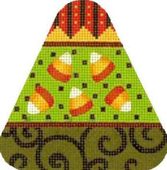 Melissa Shirley Designs Candy Corn with Candy Corn Needlepoint Canvas