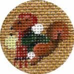 Melissa Shirley Designs Advent Treasure- Squirrel Needlepoint Canvas