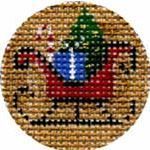 Melissa Shirley Designs Advent Treasure- Sleigh Needlepoint Canvas