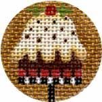 Melissa Shirley Designs Advent Treasure- Plum Pudding Needlepoint Canvas