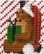 Melissa Shirley Designs Advent Treasure- Bear Needlepoint Canvas