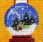 Melissa Shirley Designs Advent Treasure- Snow globe Needlepoint Canvas