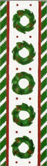 Melissa Shirley Designs Wreath Ribbon Candy B Needlepoint Canvas