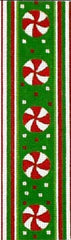 Melissa Shirley Designs Peppermint Ribbon Candy K Needlepoint Canvas