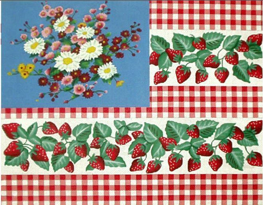 Melissa Shirley Designs Gingham Flag Needlepoint Canvas