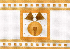 Melissa Shirley Designs Gold Crackers- Jingle Bell Needlepoint Canvas