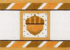 Melissa Shirley Designs Gold Crackers- Acorn Needlepoint Canvas