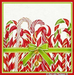 Melissa Shirley Designs Candy Canes Needlepoint Canvas