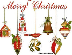 Melissa Shirley Designs Merry Christmas Ornaments Needlepoint Canvas