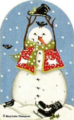 Melissa Shirley Designs Top Hat Snowman Needlepoint Canvas