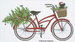 Melissa Shirley Designs Christmas Bike MLT Needlepoint Canvas