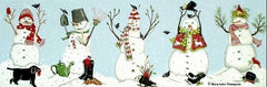 Melissa Shirley Designs Snowman Row Needlepoint Canvas