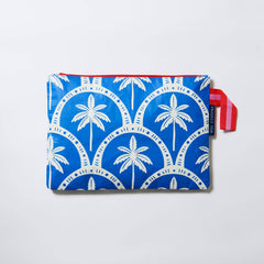 Project Ten Large Zip Project Bag - Blue Palm