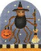 Melissa Shirley Designs Spider Halloween Kids Needlepoint Canvas